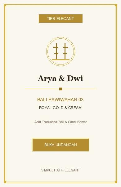 Bali Pawiwahan Royal Gold (Hindu 03)