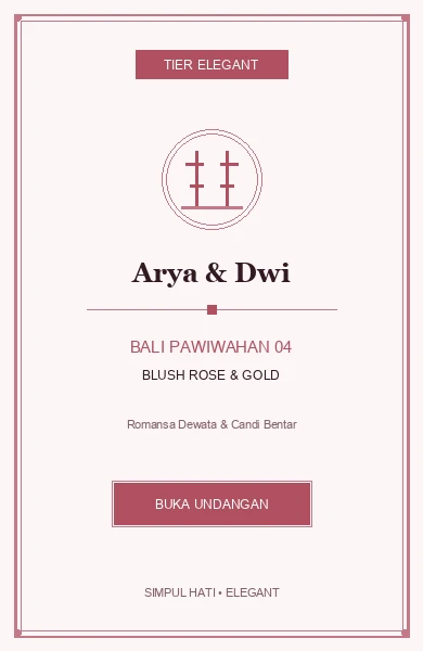 Bali Pawiwahan Blush Rose (Hindu 04)
